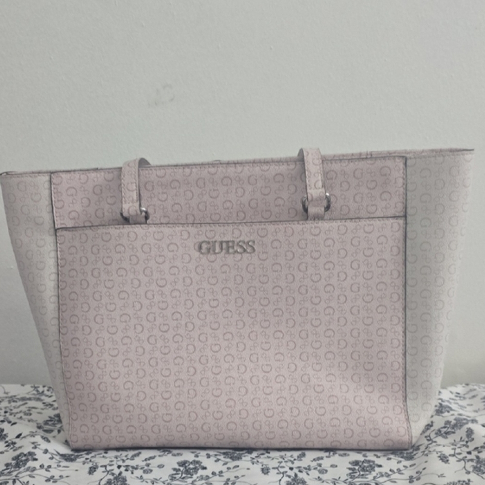 Guess Blush Monogram Tote